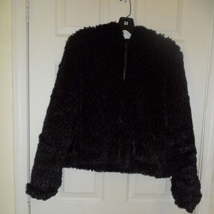 ALPINE STUDIO Faux fur hooded, zipped up jacket